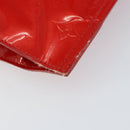 LOUIS VUITTON Monogram Vernis Stanton Tote Bag Red M91078 LV Auth 154578-13