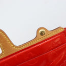 LOUIS VUITTON Monogram Vernis Stanton Tote Bag Red M91078 LV Auth 154578-14