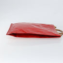 LOUIS VUITTON Monogram Vernis Stanton Tote Bag Red M91078 LV Auth 154578-4