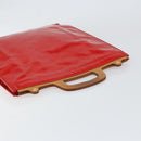 LOUIS VUITTON Monogram Vernis Stanton Tote Bag Red M91078 LV Auth 154578-6