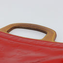 LOUIS VUITTON Monogram Vernis Stanton Tote Bag Red M91078 LV Auth 154578-8