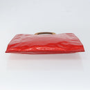 LOUIS VUITTON Monogram Vernis Stanton Tote Bag Red M91078 LV Auth 154578-9