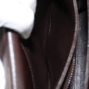 BALLY Hand Bag Leather Brown Gold Auth 154579-24