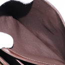 BALLY Hand Bag Leather Brown Gold Auth 154579-25