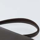 BALLY Hand Bag Leather Brown Gold Auth 154579-14