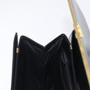 BALLY Hand Bag Leather Black Gold Auth 154580-20