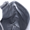 BALLY Quilted Hand Bag Leather Black gold Auth 154581-19