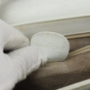 GUCCI Hand Bag Leather White Gold Auth 154583-12