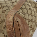 GUCCI GG Canvas Miss GG Tote Bag Beige Silver 342591 Auth 154584-10