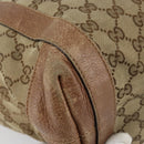GUCCI GG Canvas Miss GG Tote Bag Beige Silver 342591 Auth 154584-11