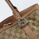 GUCCI GG Canvas Miss GG Tote Bag Beige Silver 342591 Auth 154584-14