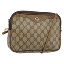 GUCCI GG Supreme Shoulder Bag PVC Beige Gold 97 02 068 Auth 154585-1