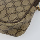 GUCCI GG Supreme Shoulder Bag PVC Beige Gold 97 02 068 Auth 154585-10