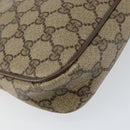 GUCCI GG Supreme Shoulder Bag PVC Beige Gold 97 02 068 Auth 154585-13
