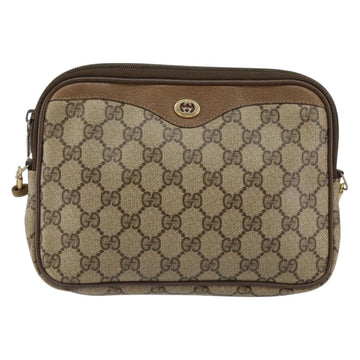 GUCCI GG Supreme Shoulder Bag PVC Beige Gold 97 02 068 Auth 154585 - 0