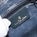 GUCCI GG Supreme Web Sherry Line Bag PVC Navy Gold 89 02 032 Auth 154586-18