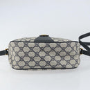 GUCCI GG Supreme Web Sherry Line Bag PVC Navy Gold 89 02 032 Auth 154586-5