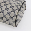 GUCCI GG Supreme Sherry Line Shoulder Bag PVC Navy Gold 010 378 Auth 154587-11