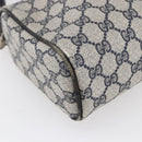 GUCCI GG Supreme Sherry Line Shoulder Bag PVC Navy Gold 010 378 Auth 154587-14