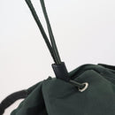 PRADA Backpack Nylon Green Silver Auth 154589-19