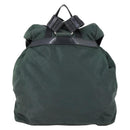 PRADA Backpack Nylon Green Silver Auth 154589-2