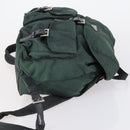 PRADA Backpack Nylon Green Silver Auth 154589-3