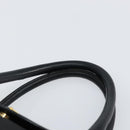 PRADA Hand Bag Nylon Black Gold Auth 154590-8