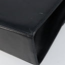 Salvatore Ferragamo Gancini Shoulder Bag Leather Navy Gold Auth 154591-15