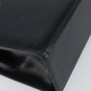 Salvatore Ferragamo Gancini Shoulder Bag Leather Navy Gold Auth 154591-16