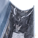 Salvatore Ferragamo Gancini Shoulder Bag Leather Navy Gold Auth 154591-18