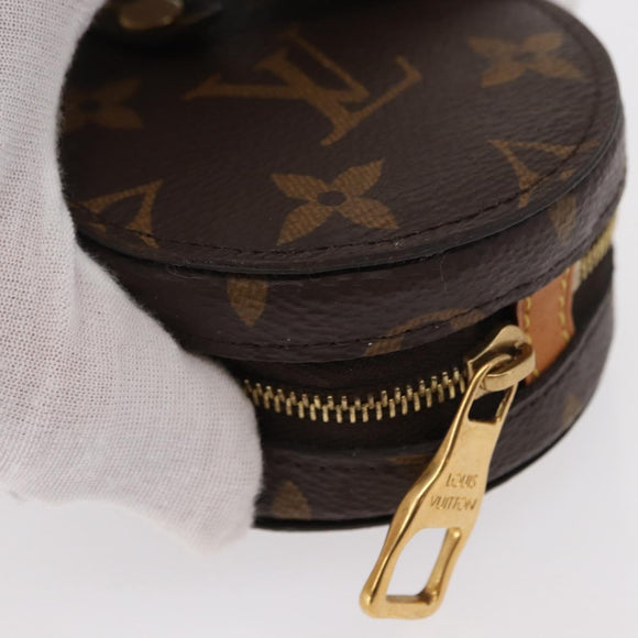 LOUIS VUITTON Monogram Round Case Coin Purse M68524 LV Auth 154593