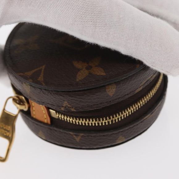 LOUIS VUITTON Monogram Round Case Coin Purse M68524 LV Auth 154593
