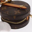 LOUIS VUITTON Monogram Round Case Coin Purse M68524 LV Auth 154593-16