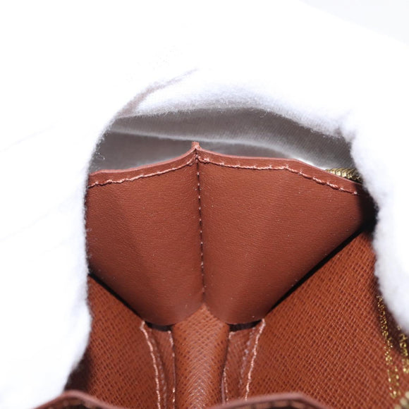 LOUIS VUITTON Monogram Round Case Coin Purse M68524 LV Auth 154593