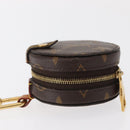 LOUIS VUITTON Monogram Round Case Coin Purse M68524 LV Auth 154593-4