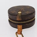 LOUIS VUITTON Monogram Round Case Coin Purse M68524 LV Auth 154593-6