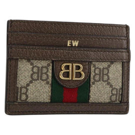 BALENCIAGA Hacker Project GUCCI Collaboration Card Case Leather Auth 154594