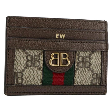 BALENCIAGA Hacker Project GUCCI Collaboration Card Case Leather Auth 154594