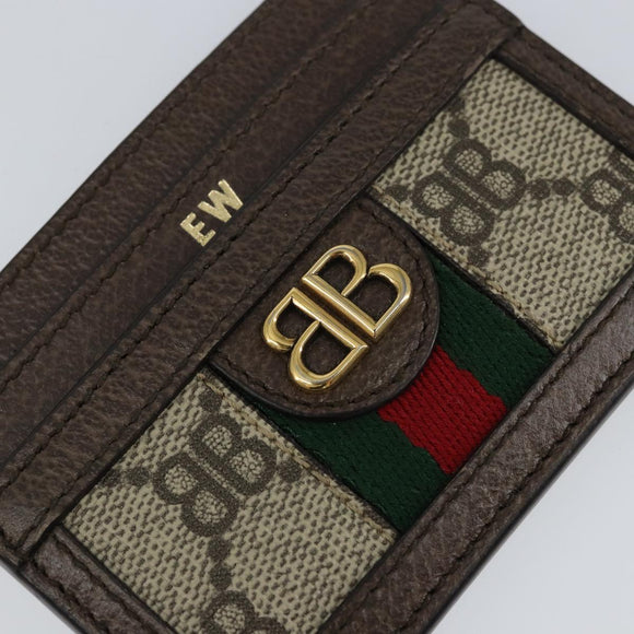 BALENCIAGA Hacker Project GUCCI Collaboration Card Case Leather Auth 154594