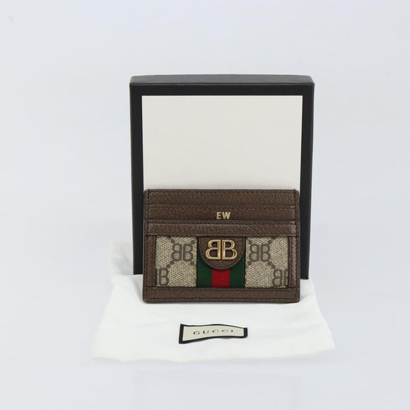 BALENCIAGA Hacker Project GUCCI Collaboration Card Case Leather Auth 154594