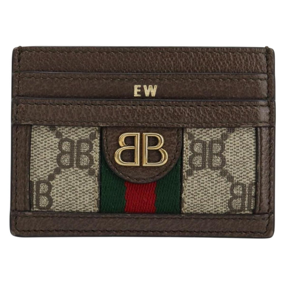 BALENCIAGA Hacker Project GUCCI Collaboration Card Case Leather Auth 154594