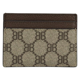 BALENCIAGA Hacker Project GUCCI Collaboration Card Case Leather Auth 154594 - 0