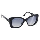 CHANEL Square Shape Eyewear Sunglasses plastic Navy 5422-B-A CC Auth 154595V-1