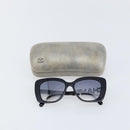 CHANEL Square Shape Eyewear Sunglasses plastic Navy 5422-B-A CC Auth 154595V-12