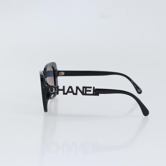 CHANEL Square Shape Eyewear Sunglasses plastic Navy 5422-B-A CC Auth 154595V