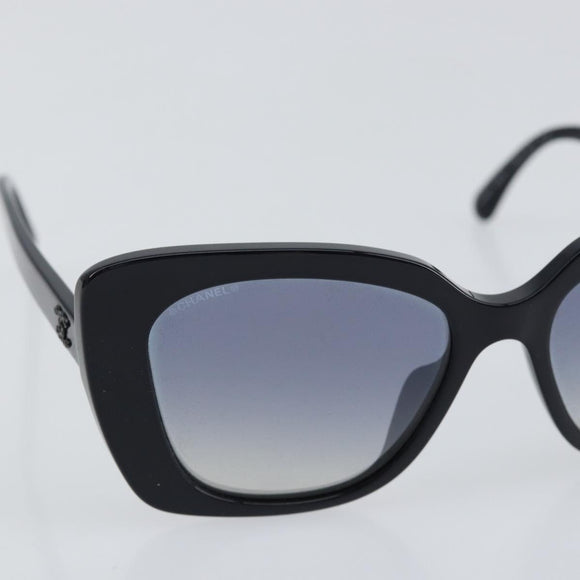 CHANEL Square Shape Eyewear Sunglasses plastic Navy 5422-B-A CC Auth 154595V