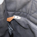 HERMES Fourre ToutPM Hand Bag Canvas Gray Silver Auth 154596-18