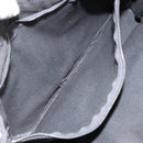 HERMES Fourre ToutPM Hand Bag Canvas Gray Silver Auth 154596-19