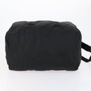 PRADA Boston Bag Nylon 2way Black Silver Auth 154610-5