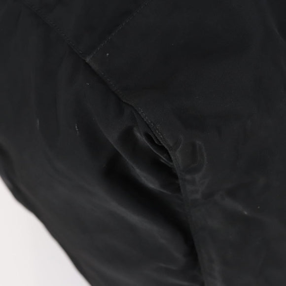 PRADA Boston Bag Nylon 2way Black Silver Auth 154610